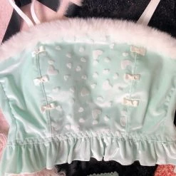 Japanese Lingere [Mid Season SALE] Mint To Be Snow Angel Bralette Set New Arrivals