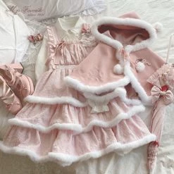 Sleep Doll [Pre-order] Snow Angel Dress Set With Cape Summer 2022