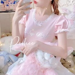 Peiliee Shop [Peiliee 3 Years Anniversary] Min Sötnos Sweet Babydoll (babygirl) Larme Cotton Top New Arrivals