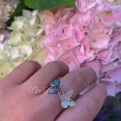 Peiliee Shop Butterfly Garden Ring New Arrivals