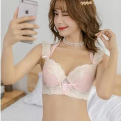 Miss KIKI (Curve Size Included) Peach Bae Soft Pink Dots Bra Set [Premium Selected Japanese Brand] New Arrivals