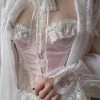 [Basic] Rosey Sweetheart Lace Bodysuit