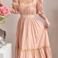 Summer 2022 Flowers And Songs Vintage Inspired Dress