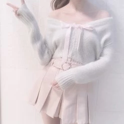 Peiliee Shop [By Peilieeshop] The Dancing Swan Soft Cardigan New Arrivals