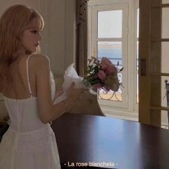 Peiliee Shop X Chic Memories New Arrivals [Premium Selected Brand] Swan Lake Memory Romantic Lace Mini Dress