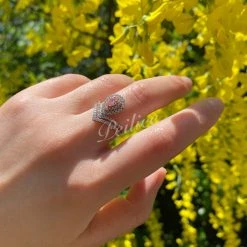 Peiliee Shop Soft Pink Dreams Crystal Ring New Arrivals