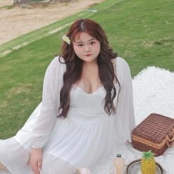 DAJUN [Curve Beauty] Spring Garden Fairy Chiffon Dress Summer 2022