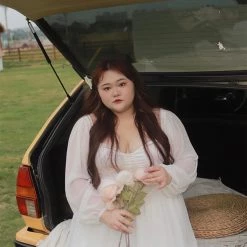 DAJUN [Curve Beauty] Spring Garden Fairy Chiffon Dress Summer 2022