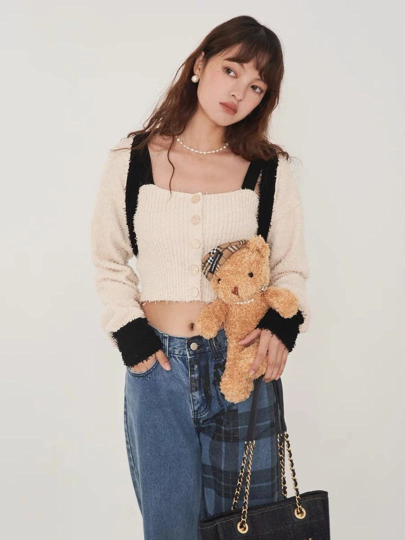 Mummy Cat New Arrivals Paris Autumn Walk Soft Cardigan Set 3 Mummy Cat New Arrivals Paris Autumn Walk Soft Cardigan Set