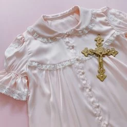 First Love Babydoll Satin Shirt Le Flacon