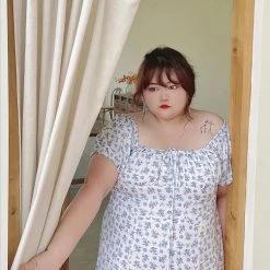 DAJUN [Curve Beauty] Summer Rainy Days Floral Vintage Dress New Arrivals