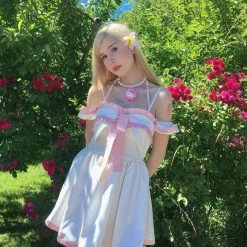 Peiliee Shop X Summer Joy [Pre-order] Ribbon Babydoll Mini Dress