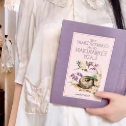 Japanese Lingeire Girls From Oil Painting Satin Dress Loungewear