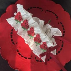 Peiliee Shop New Arrivals Handmade Strawberry Lolita Fashion Hairband