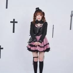 [Evil Tooth] Poker Spades Girl Short Cardigan Coat