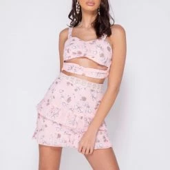 Parision New Arrivals [From Sweden] Floral Heaven Mini Dress Set