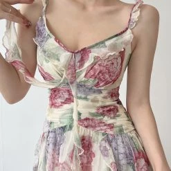 Vintage Inspired Flower Fairy Floral Dress