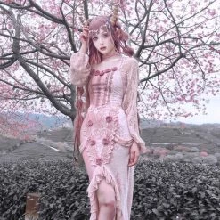 Blood Supply Sakura Dusk 3D Rose Corset Top Set Summer 2022 9 Blood Supply Sakura Dusk 3D Rose Corset Top Set Summer 2022