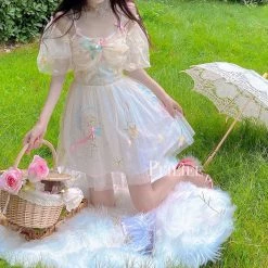 Summer Joy [Peiliee X Summer] Song Of The Angels Off-shoulder Dress (Designer SJ) New Arrivals