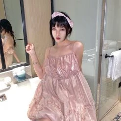 New Arrivals [Mid Season Sale] Escaped Bunny In Peach Flower Garden Dress (designer Arilf)