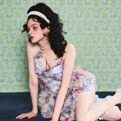 [Unosa] The Blossom Garden Bodycon Mini Dress New Arrivals