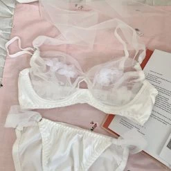 Japanese Lingeire [Basic] Flower Fairy Bralette Set New Arrivals