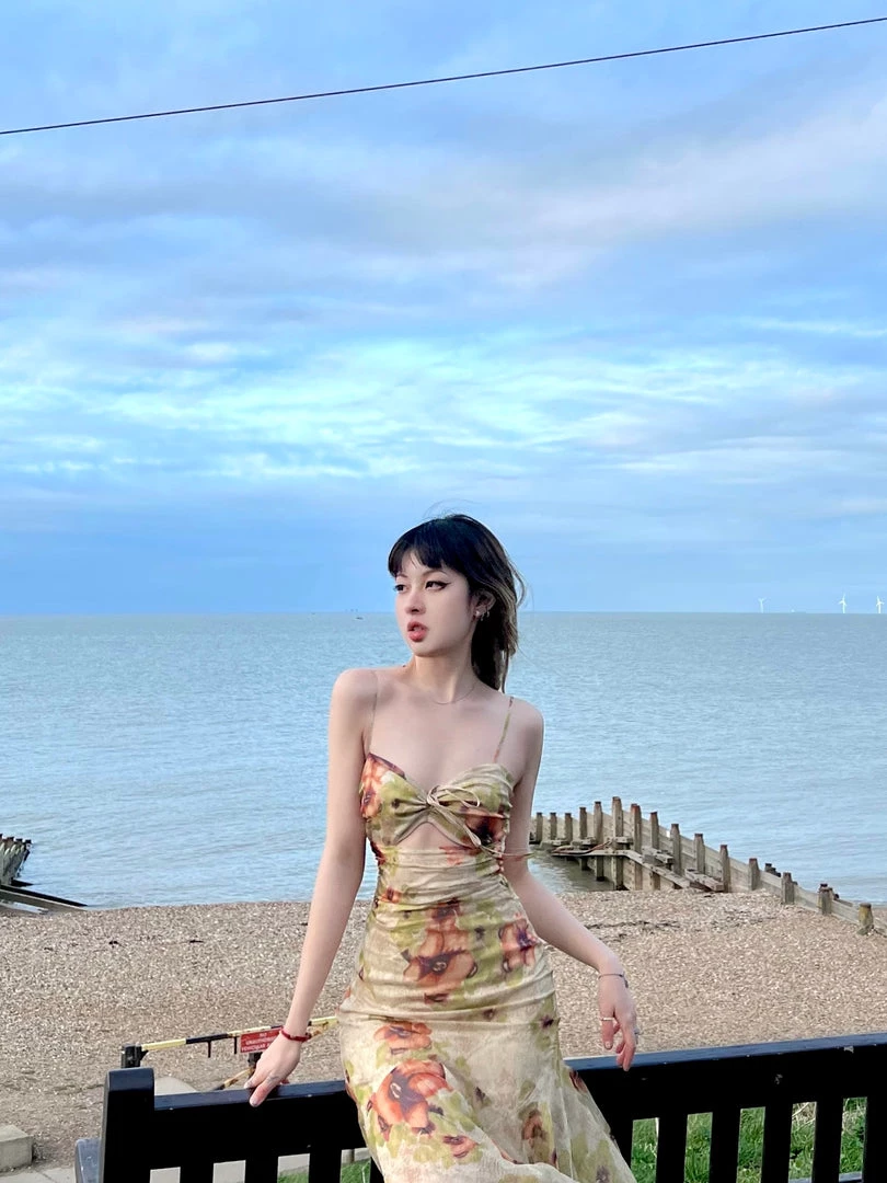 Arilf Pomegranate Flower Sea Floral Dress 23 Arilf Pomegranate Flower Sea Floral Dress