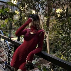 Peiliee Shop [Arilf Daily] Berry Mojito Bodycon Dress Last Chance