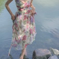 Vintage Inspired Flower Fairy Floral Dress