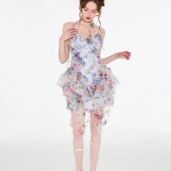 [Unosa] The Blossom Garden Bodycon Mini Dress New Arrivals