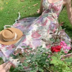 Vintage Inspired Flower Fairy Floral Dress