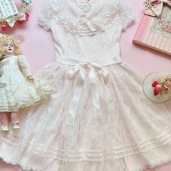 Le Flacon Summer 2022 Leflacon [Pre-order] 'Sweet Dream Lullaby' Dreamy Lace One-piece