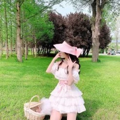 Summer Joy New Arrivals [Premium Selected] Flower Dance Floral Chiffon Dress (Designer SJ)