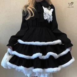 Sleep Doll [Pre-order] Snow Angel Dress Set With Cape Summer 2022