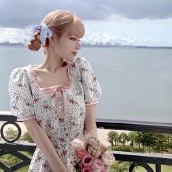 Peiliee Shop X Chic Memories [Exclusive To PeilieeShop ] Oil Painting Girls Dress