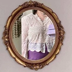 DAJUN [Curve Beauty] Angel Garden Lace Shirt Cardigan
