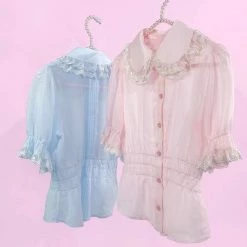 New Arrivals [12 Studio] Loli Pop Pastel Transparent Shirt