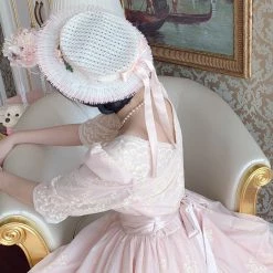 Sweet Piknis New Arrivals [Premium Selected] Princess Melody Golden Pattern Vintage Gown Evening Dress