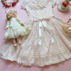 Le Flacon Summer 2022 Leflacon [Pre-order] 'Sweet Dream Lullaby' Dreamy Lace One-piece