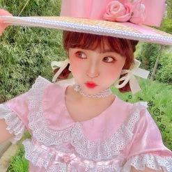 Peiliee Shop Princess Dolli Handmade Straw Hat Accessories
