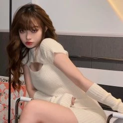 RIBERRY New Arrivals [Basic] Soft Season Dress With Gloves Set