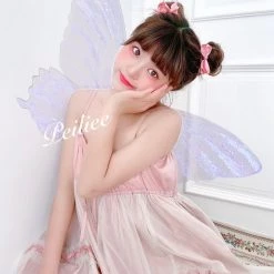 New Arrivals [Sweden Warehouse] Escaped Bunny In Peach Flower Garden Dress (designer Arilf)