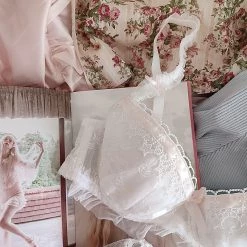 Japanese Lingerie Angel Ribbon For Stars And Roses Bra Set 46 Japanese Lingerie Angel Ribbon For Stars And Roses Bra Set