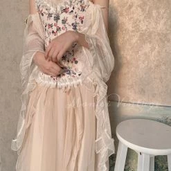 MANXI VINTAGE Rose Girl Floral Corset MANXI