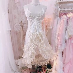 RosySwan New Arrivals [Last Chance] Dream Fairy Handmade Vintage Lingeire Body Dress