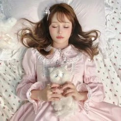 Milk Tooth Kitty In My Basket Babydoll Dress