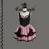 [Evil Tooth] Poker Spades Girl Gothic Punk Mini Dress♠️