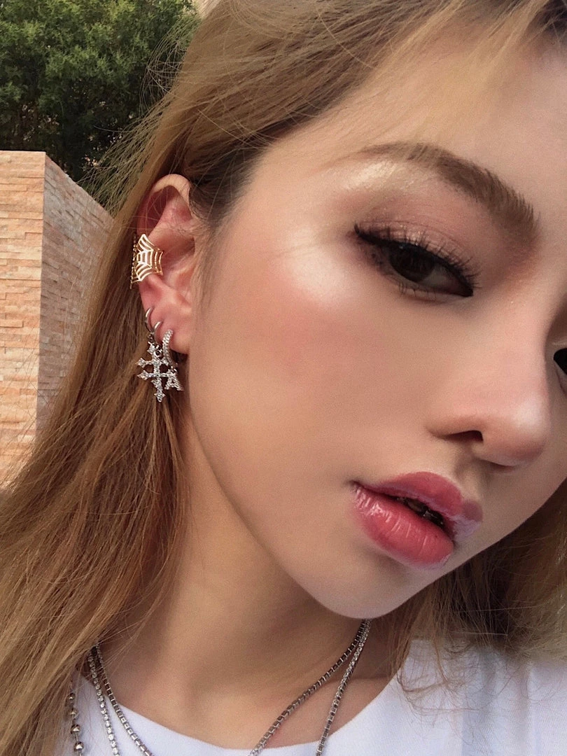 Peiliee Shop New Arrivals Saint Rose Crystal Cross Earring 4 Peiliee Shop New Arrivals Saint Rose Crystal Cross Earring