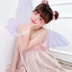 New Arrivals [Mid Season Sale] Escaped Bunny In Peach Flower Garden Dress (designer Arilf)