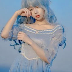 Visible Milky Way New Arrivals The Sunset Mermaid Lolita Fashion Dress